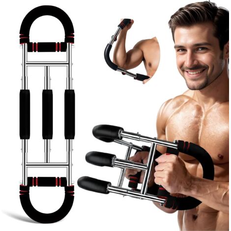 Twister Armtrainer, Appareil d'entraînement de Poitrine réglable (40-60 kg, Barre de Torsion de Puissance Portable avec Design Amovible, Exercices de Fitness Partout (1/5)