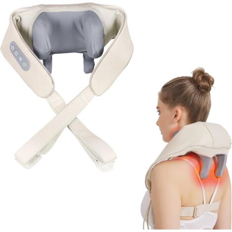 Masseur Cervical, 6D Massage Dos et Cou Épaules avec Chauffant à 42°C, 2 Modes de d'Impulsion 3 Intensités Accueil Masseur pour Un Massage Précis Au Bureau et à Maison (1/5)