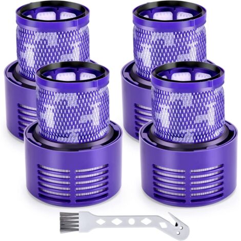 Filtre pour Dyson V10, 4 Filtres Pour Dyson V10 Motorhead Cyclone Animal Absolute SV12 Aspirateur Accessoire Sans Fil, Remplace (1/5)