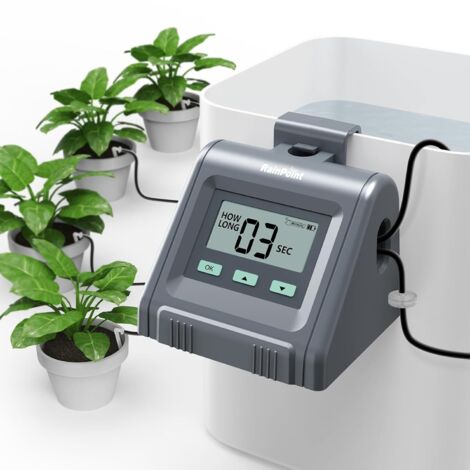 Arrosage Goutte à Goutte Automatique, Débit d'eau Réglable, Système D'irrigation Automatique pour Plantes D'intérieur, Jardin, Balcon, Prend en Charge Jusqu'à 10 Pots