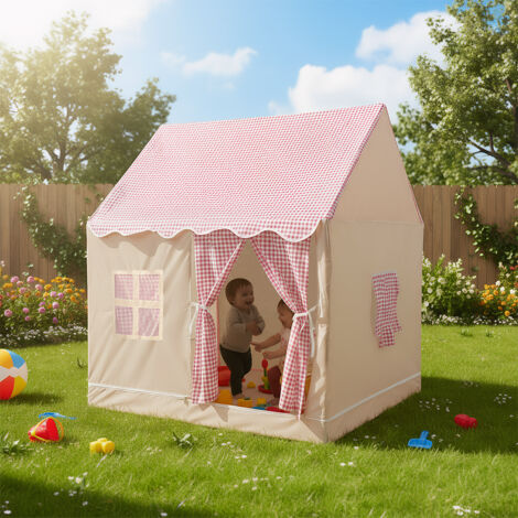 Tente de Jeu Enfants, Tente Enfant Interieur, Maison de Tente de Jeu, Tente Enfant Cabane, Grande Princesse Maison de Jouets avec fenêtres pour