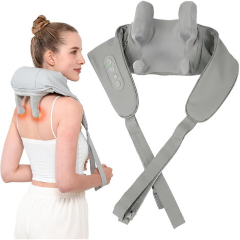Massager cervical Massage épaule dos avec chauffage, masseur Shiatsu sans fil, masseur électrique avec charge USB, avec 2 modes 3 intensités pour la maison et le bureau (1/5)