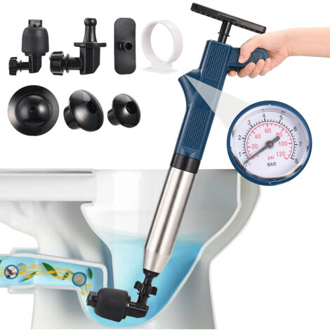 Déboucheur WC, pulvérisateur de vidange puissant, pompe de nettoyage haute pression, déboucheur WC (1/5)