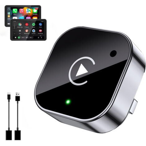 Adaptateur CarPlay sans Fil, Mini CarPlay et Android Auto 2 en 1 pour Mise à Niveau de CarPlay Filaire vers sans Fil, Design Mini USB pour Voitures avec Wired CarPlay, Plug and Play