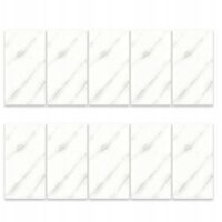 Carreaux auto-adhésifs en PVC pour salle de bain et cuisine 30x60 cm, lot de 10, aspect marbre blanc