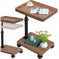 TABLE D'APPOINT DE LOFT, TABLE BASSE, ÉTAGÈRE À REVUES, TABLE BASSE EN BOIS
