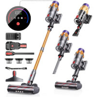bedee Aspirateur Balai sans Fil, 40Mins/35KPA Autonomie Aspirateur sans Fil Puissant avec Écran Intelligent, aspirateur Balai Puissant pour Les Poils d'animaux/Tapis/Sols Durs,2026 Dernier Modèle