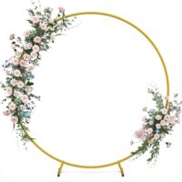 Arche de ballons métal2 m - Guirlande fleurs ronde - Kit mariage - Support colonne ballons - Décoration fête Noël