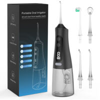 Jet Dentaire Hydropulseur Portable, Jet Dentaire Sans Fil Rechargeable avec 9 Modes Capacité de 350 ml IPX7 Étanche