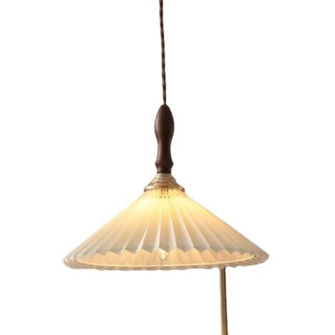 Deckenpendelleuchte im Vintage-Industriestil aus Messing und Kupfer im Loft-Stil mit E27-Sockel und klarer Glaskuppel (ohne Lichtquelle) (1/2)