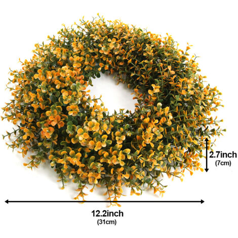 Weihnachts-Simulationsgirlande - 31x31x7cm - orange Farbe (1/2)