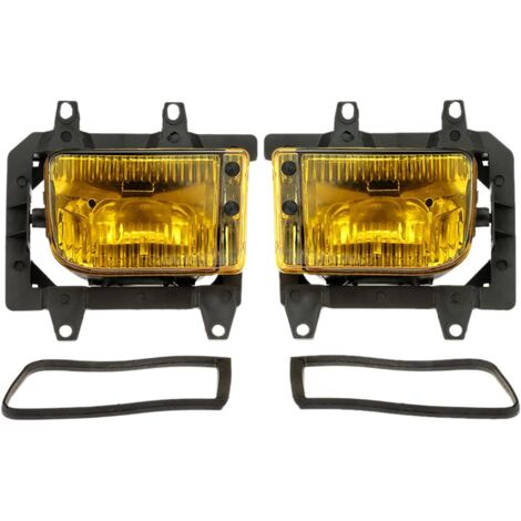 Glühbirnenabdeckungen, Paar durchsichtige Nebelscheinwerfer-Kits aus Kunststoff, links und rechts, für BMW E30 3er-Serie 1985–1993, Gelb