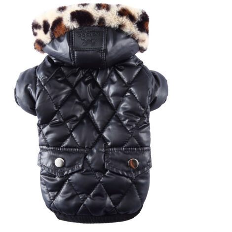 Hundejacke mit Kapuze, warmer Wintermantel, Schneeanzug, Fleece-Hundejacke für kaltes Wetter, für kleine Hunde, XS (1/4)
