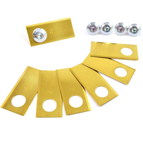 Packung mit 30 Ersatzmessern für Rasenmäher, robustes Edelstahlwerkzeug – glatte und scharfe Ersatzklinge, kompatibel mit Honda-Rasenmähermessern. (1/5)