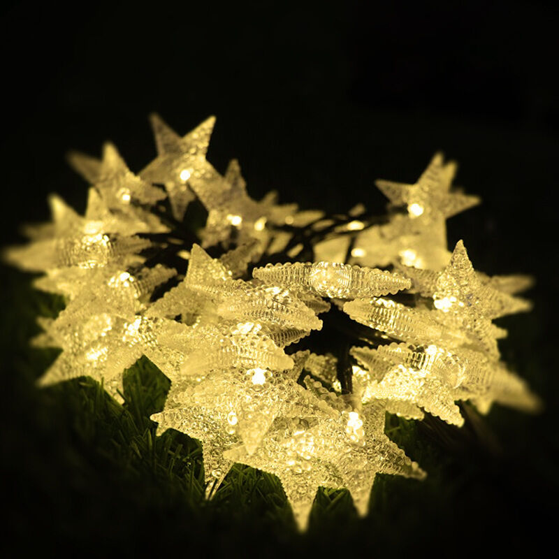 Catena Luinosa Solare, 12 100 LED, Luci Stelle Albero di Natale, 8