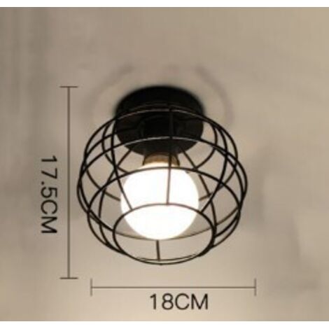 Lampada da parete geometrica in ferro battuto per soggiorno, cucina, soppalco, sala da pranzo, bar (lampadina non inclusa), luce bianca tennis E27 (1/5)