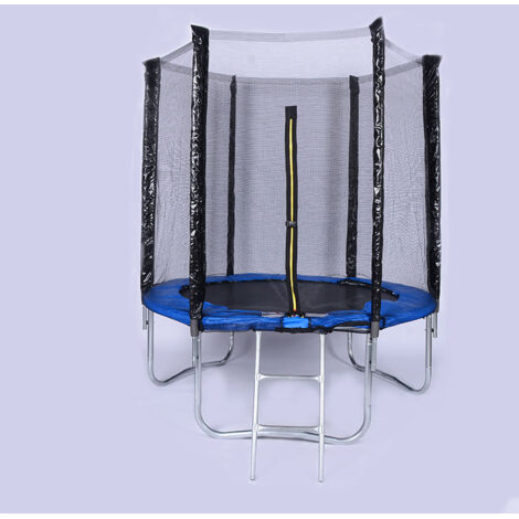 Rete di ricambio per trampolino, rete di sicurezza per trampolino da 10 piedi con cerniera, accessori per trampolino ricreativo, ingresso con cerniera a maglia fitta