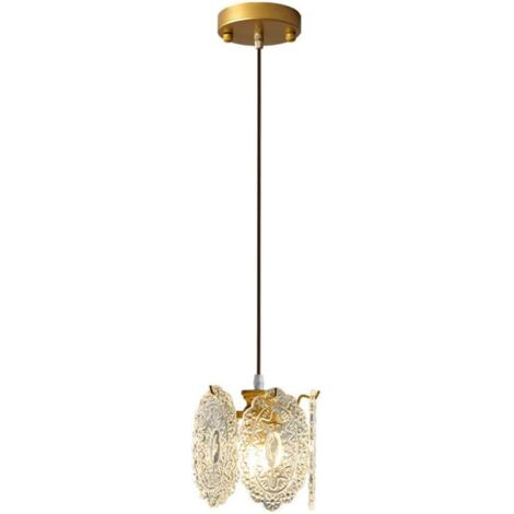 Lampada a sospensione in vetro trasparente, 1 luce, stile giapponese moderno, lampada a sospensione vintage, lampadario decorativo per cucina, isola, fienile, camera da letto (1/4)