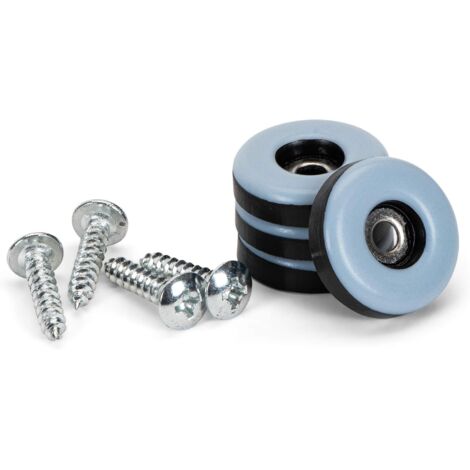 Piedini per mobili in teflon con viti │ 20 pezzi │ Rotondi │ Ø 25 mm, spessore: 5 mm │ Protezione per pavimento │ Piedini in PTFE │ Piedini in teflon