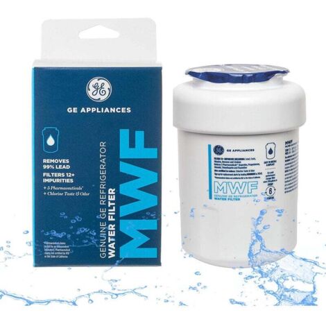 Parti del frigorifero, 1 confezione di filtro per l'acqua del frigorifero GE MWF (1/4)