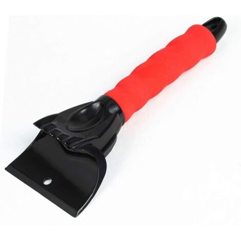Raschietto per ghiaccio in plastica Spazzola per neve Raschietto per ghiaccio in plastica rossa Raschietto per parabrezza auto Raschietto per neve Pala per ghiaccio Gelo e ghiaccio (1/5)