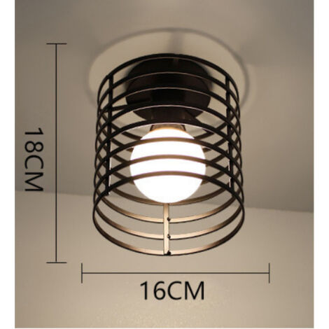 Lampada da parete geometrica in ferro battuto per soggiorno, cucina, soppalco, sala da pranzo, bar (lampadina non inclusa), luce bianca rotonda a sette strati E27 (1/5)