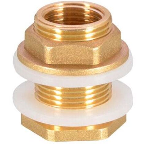 Altri accessori per rubinetti2 pezzi Connettore per tubo flessibile per serbatoio dell'acqua in ottone Adattatore per rubinetto Secchio per pioggia Tappo per serbatoio dell'acqua in ottone per rubinet (1/3)