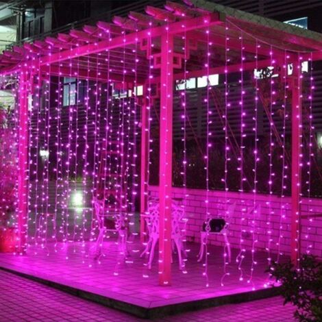 100M 1000 Luci LED a Catena per Interni ed Esterni Luci di Natale 8 Modalità Lucine Impermeabili Cavo Trasparente per Casa Festa Natale Decorazione di Nozze, Rosa (1/4)