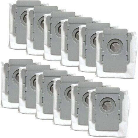 12 Sacchetti per aspirapolvere per iRobot Roomba iys Series i7 (7150) i7+ i7Plus (7550) s9 (9150) s9+ s9 Plus (9550, 955020) Robot Aspirapolvere con Base di Pulizia Sacchetto per la Polvere Automatico (1/5)