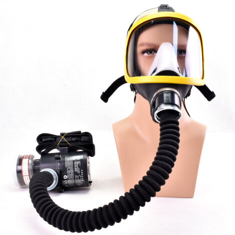 Maschera antigas a pieno facciale con flusso d'aria costante alimentata elettricamente Sistema respiratorio Dispositivo di protezione respiratoria Dispositivo di sicurezza sul posto di lavoro