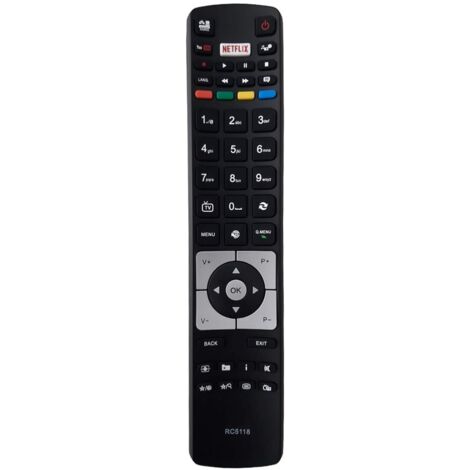 RC5118 Telecomando sostitutivo per Smart TV Hitachi con NETFLIX Stick (1/5)