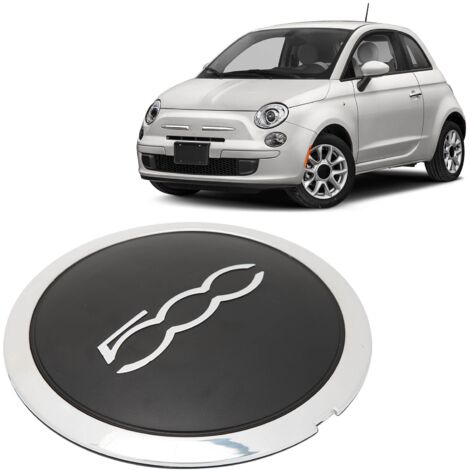 Tapacubos con moldura cromada 68078419ac Tapacubos Fiat 500 Tapacubos de repuesto para llanta de coche - negro (1/5)