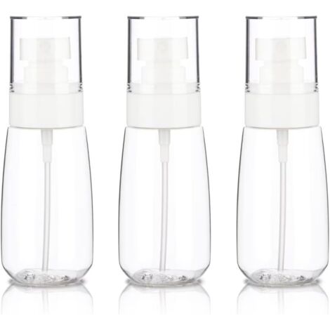 Botellas pulverizadoras de viaje pequeñas de 60 ml, botellas pulverizadoras de viaje vacías, minibotellas pulverizadoras de plástico de niebla fina (1/5)