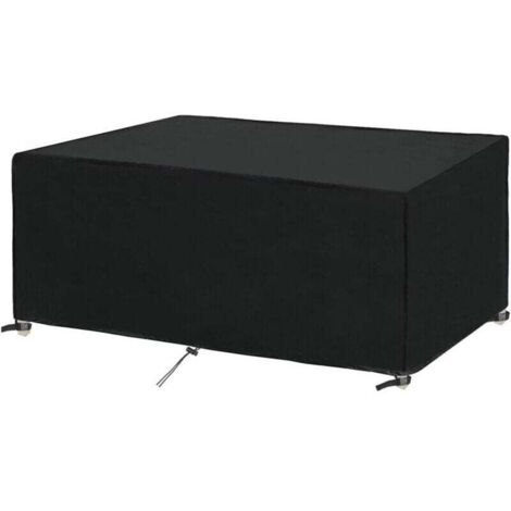 Funda para muebles de jardín 180x100x75cm, protección para mesa de jardín Bach, para muebles de exterior, impermeable, resistente al viento y a los rayos UV y al frío.