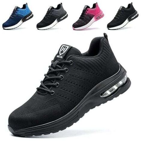 Zapatos de seguridad para hombre y mujer, ligeros, cómodos, antideslizantes, 38 (1/5)