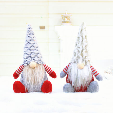 5pcs 30cm Navidad Gnomo Peluches De Lentejuelas Con Luz | Cuotas sin interés
