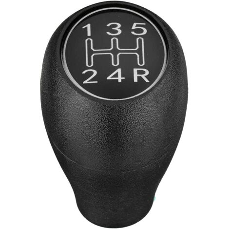 Perilla de cambio de marchas manual de 5 velocidades para coche, compatible con 504, 505, 309 y 205, ABS plateado. (1/5)