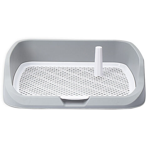 Recogedor de excrementos y bolsas para excrementos, inodoro para perros, inodoro para cachorros, inodoro con vallas, inodoro portátil para perros y gatos medianos y pequeños, 65 x 50 x 6,5 cm