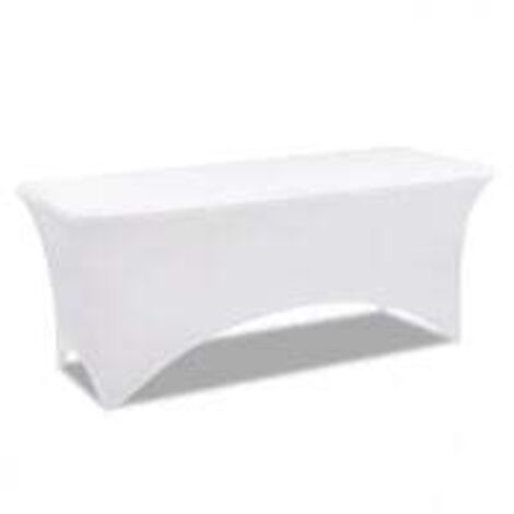 Funda blanca para mesa plegable 183X75X75 CM (1/5)