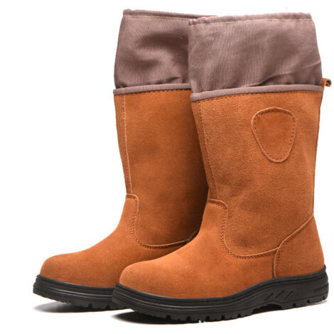 Zapatos de seguridad antideslizantes de tubo alto - camel - talla 38 (1/5)