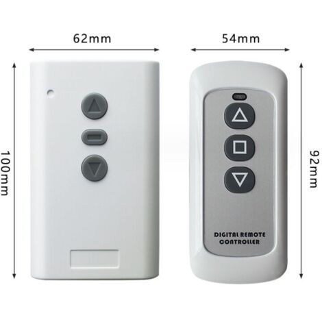 Interruptor de control remoto inalámbrico de 433 MHz, interruptor de control remoto inalámbrico universal de 220 V para cortina de proyector, controlador de tela de pantalla eléctrica de marca de elev (1/4)