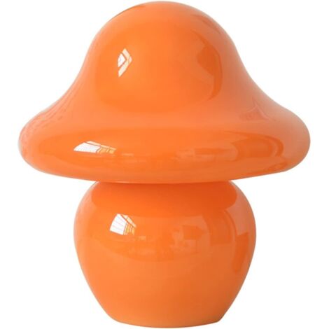 Lámpara de mesa Lámpara de piedra y cristal ahumado Marrón - Naranja brillante tricolor atenuación (1/5)