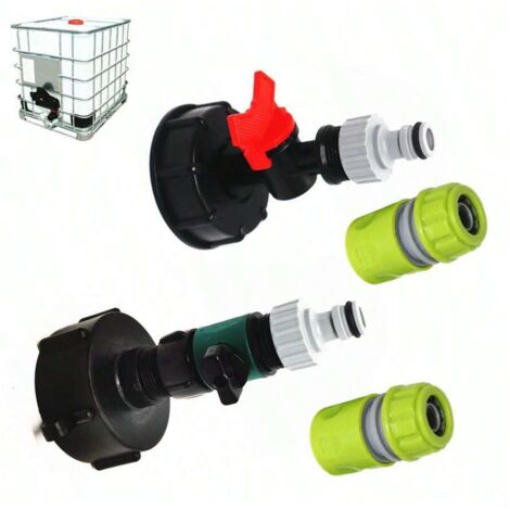 Yvan 3/4 Gartenhahn mit S60x6 Adapterventil und Tankanschluss (1/5)