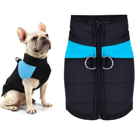 Wasserdichter Winterhundemantel, fluoreszierend blau, XL, wasserdichte Baumwoll-Hundejacke, Winterhundemantel, Haustierjacke (1/5)