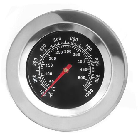 Ersatz-Grillthermometer für Master Forge, Cuisinart, Backyard, Uniflamme und andere Gasgrills, Hochtemperaturanzeige, Edelstahl – 100 °F bis 1000 °F, 1 Stück (1/5)