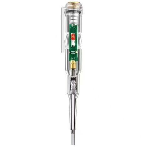 Wresetly Tester Elettrico Indotto Impermeabile Penna Cacciavite Sonda Tester di Tensione Della Luce Rivelatore 70-250V Voltmetro un Penna