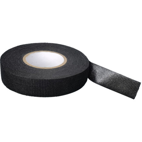 Nastro isolante elettrico nero - 19 mm x 15 m - resistente, autoadesivo - protegge, raggruppa, ripara i cavi - 1 rotolo (1/5)
