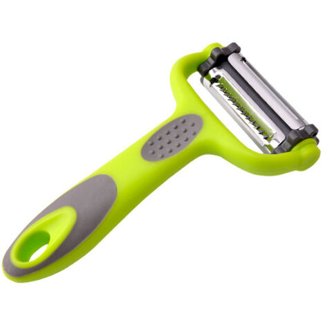 Pelapatate in acciaio inox per frutta, verdura, melone, patata, carota, cetriolo, grattugia multifunzione 3 in 1, utensile da cucina per la casa (1/5)