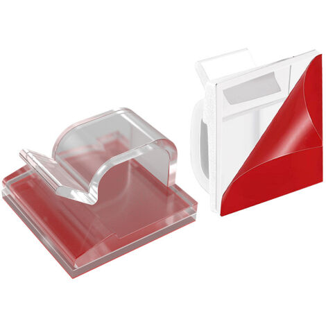 TUPARKA Clip Autoadesive Per Cavi - Confezione Da 40, Organizer Fili Per Auto, Ufficio E Casa, 4.5x1.9 Cm - 3