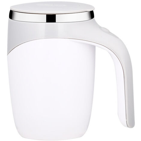 Tazza da caffè isolata in acciaio inossidabile 304, automescolante, adatta per cioccolata calda, moka, matcha, latte (bianca) (1/5)